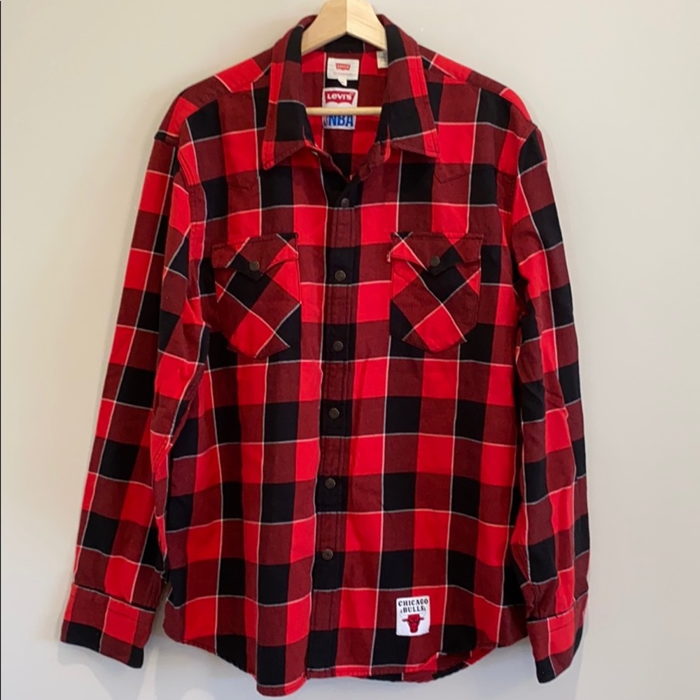 Levi’s x NBA flannel check shirt